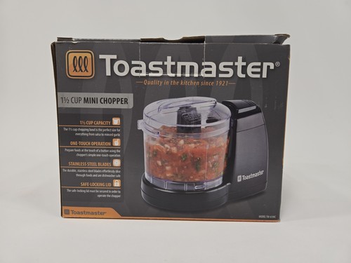 NEU Toastmaster Mini Elektrischer Lebensmittelzerkleinerer: 1-1/2 Tasse Schwarz TM-67MC Neu im Karton - Bild 2 von 2