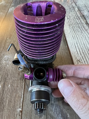 HPI Savage X 4.6 GT Nitro Engine with Roto Starter Heat Sink, Slide Carb, Exhost - Picture 6 of 11