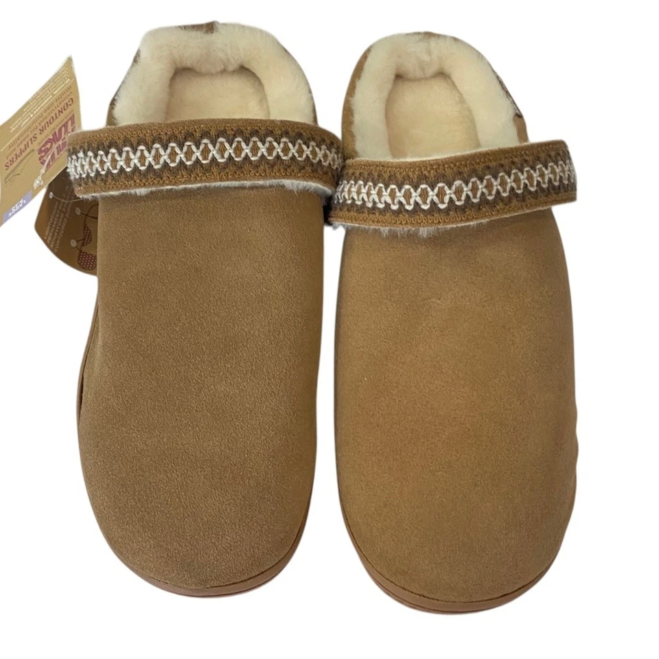 MUK LUK WOMEN'S QUIANNA LUNA CLOG SUEDE SLIPPERS Size Large NEW - Image 2 of 4