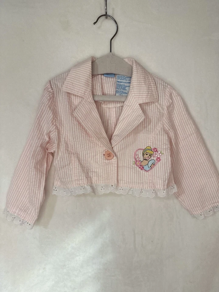 The Wonderful World Of Disney Chaqueta Recortada Bordada Cenicienta Talla 24M Foto 2 de 4