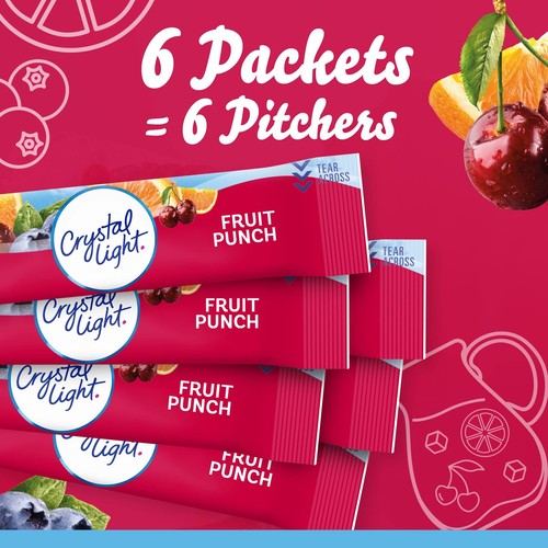 Fruit Punch Artificially Flavored Powdered Drink Mix, 72 ct Pack, 12 Canister... - Picture 5 of 10