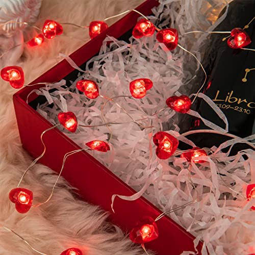 Valentine’s Day Fairy String Lights 10FT 40 LEDs Fairy Lights Red Heart - Picture 8 of 8