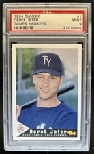 1994 Classic Derek Jeter Rookie RC #1 PSA 9 MINT Tampa Yankees
