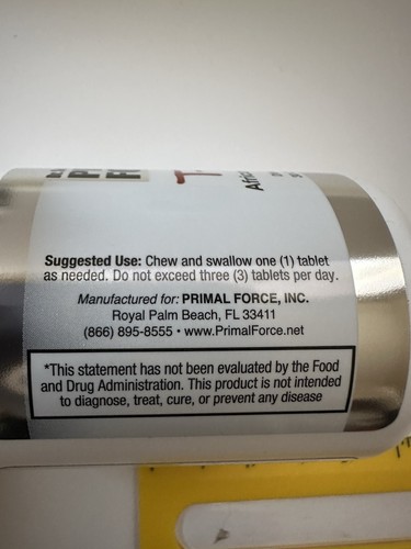 Dr. Sears' Private Label Primal Force T-MAX - 30 Chewable Tablets - Picture 7 of 11