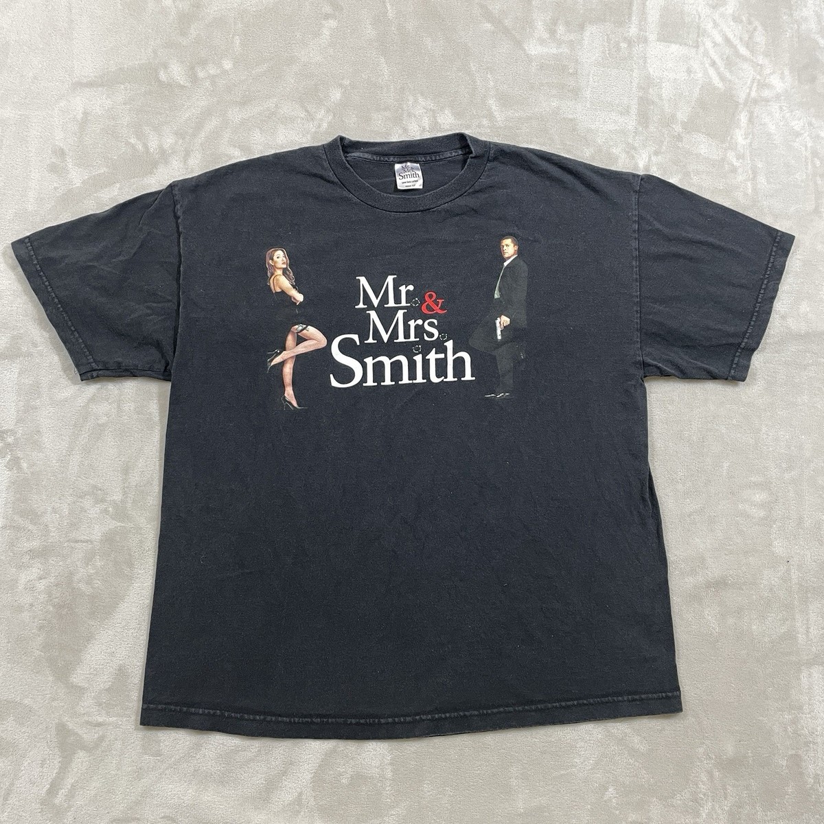 VTG Mr & Mrs Smith Movie Promo T Shirt XL 2005 Brad Pitt VTG Mr & Mrs Smith Movie Promo T Shirt XL 2005 Brad Pitt
