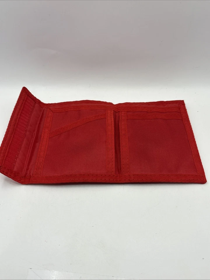 Cartera plegable de nailon roja de colección de los Cardenales de San Luis para niños Miracle Network años 80 Foto 4 de 4