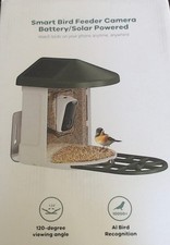 Smart Bird Feeder with Camera AI ldentify 10,000 Bird, Solar Powered, Wireless