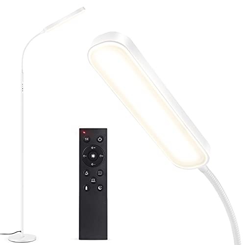 Lámpara de Pie LED 15W 1500LM, Regulable Ajustable Moderna Lámpara de Pie con 4 - Imagen 1 de 5