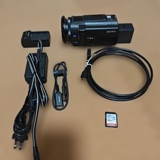 Sony 4K Video Camera Body w/ Large Battery, Charger, 64GB SD Card, HDMI Cable