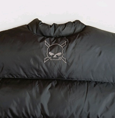 Harley-Davidson Women’s Gray Puffer Vest L 97435-11VW 90% Goose Down RN103819 - Picture 12 of 18