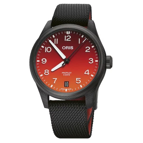 Oris 01 400 7784 8786-Set Men's Big Crown Pro Pilot Orange Dial Automatic Watch - Picture 1 of 7