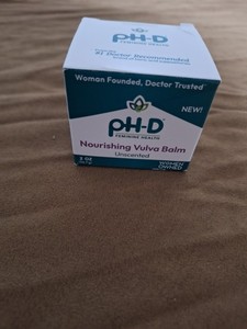 pH-D FEMININE HEALTH NOURISHING VULVA CREAM UNSCENTED 2 OZ EXP 8/27 WOMEN OWNED