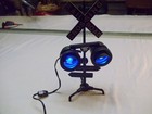 Railroad Crossing Signal Lamp with New York and Miami Station Signs, Adjustable — photo 2