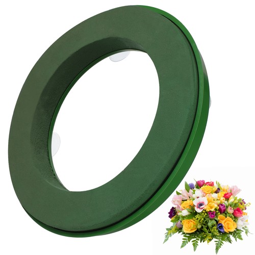 2pcs Flower Foam Ring with Mud Ring Block Artificial Floral Arrangement Mud