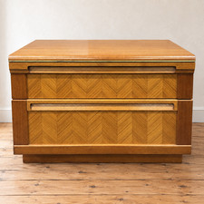 G Plan Two Drawer Chest Teak 1970s Bedside Cabinet Bedroom Storage MCM Furniture