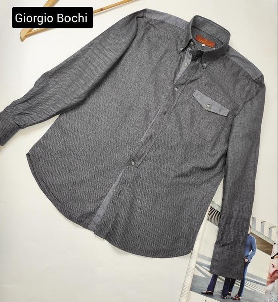 Men Ballin Shirt Grey Cotton 38 / M / 46
