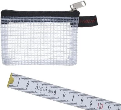 FOLDERSYS Mini Reissverschluss, Kleinkrambeutel, 80 x 55 mm, PVC-faserverstärkt 40473-30