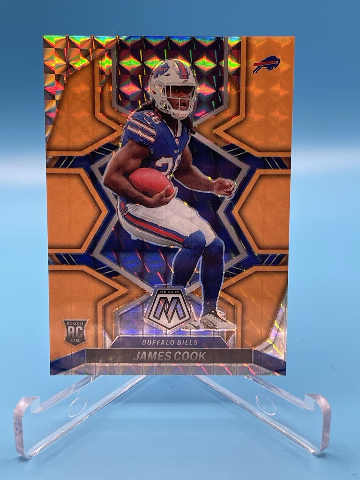 2022-23 Panini James Cook /25 Mosaic Orange Fluorescent #285 Rookie RC