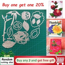 Roses Cutting Dies Flowers Scrapbooking Photo Album Embossing Paper Card Crafts