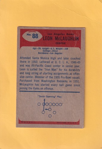 1955 Bowman Football (#2-159) - pick A Card FAIR to VG Plus condition - Picture 144 of 264