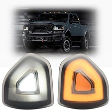 2Pcs Amber LED Mirror Light Turn Signal Light for smoked lens amber/white led