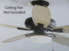 Ceiling Fan Light Kit 2-Light Oil Rubbed Bronze Ceiling Fan Moon LED Light Kit