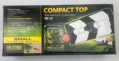   EXO TERRA Compact Top Terrarium Canopy Light for Exo-Terra SMALL Terrariums  