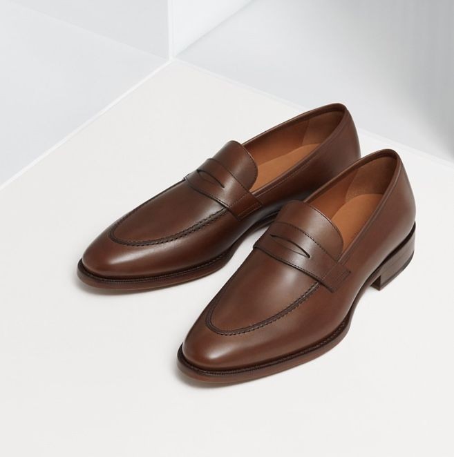 MENS HANDMADE LEATHER SHOES , BROWN COLOR , SLIP ON DRESS LOAFER, SLIP ON SHOES