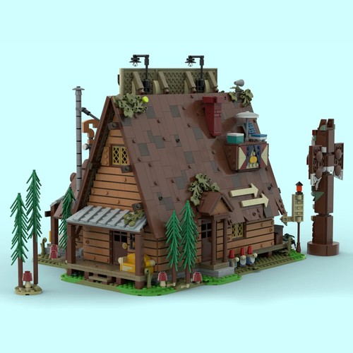 Mystery Shack MOC Set 3874 PCS Detailed Interior & Furniture Building Kit - Picture 2 of 6