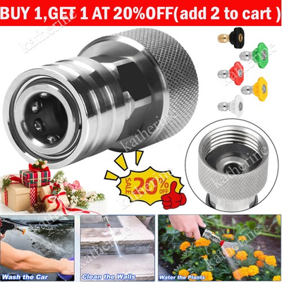 #ad #ad Garden Hose to Pressure Washer Adapter 3 4quot; GHT to 1 4quot; Quick Connect Stainl... $18.99