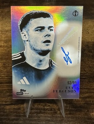 2026 Topps Simplicidad Evan Ferguson Auto /99  Estrellas Internacionales Roma