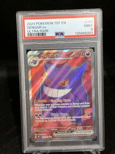 Pokémon PSA 9 - 2024 Gengar ex 193/162 SV05: Temporal Forces Holo
