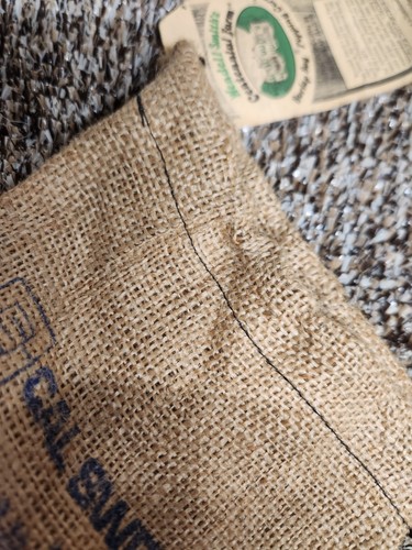 Vintage Wendell Smiths 2lb Burlap Popping Corn Bag With Tag. - Picture 7 of 12