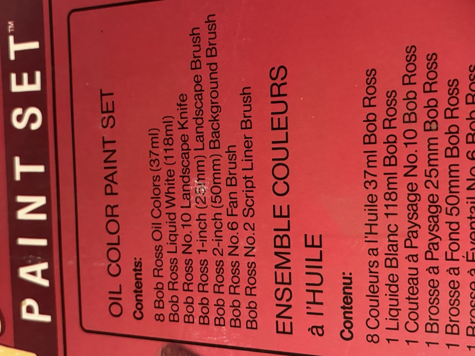 Bob Ross Master Oil Paint Set R6510 Brushes RARE 1990 Oil Colors Landscape Fan