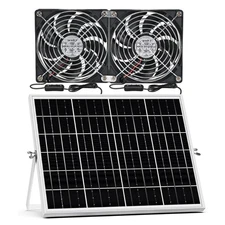 Solars Powered ABS Ventilation Device 12V 3000RPM For Indoor Temperature