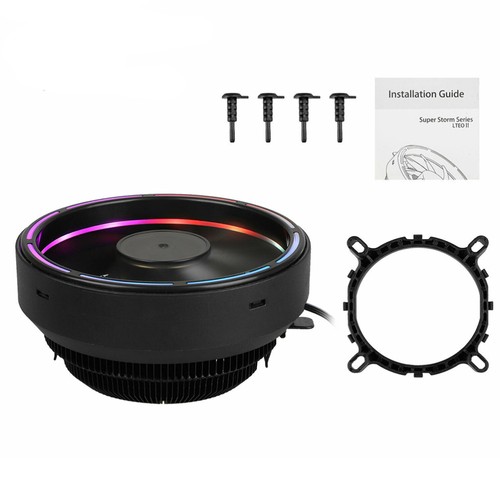 Black PC Computer Fan 3pin Case Colorful Cooling Fan RGB Luminous Fan for - 第 11/12 張圖片