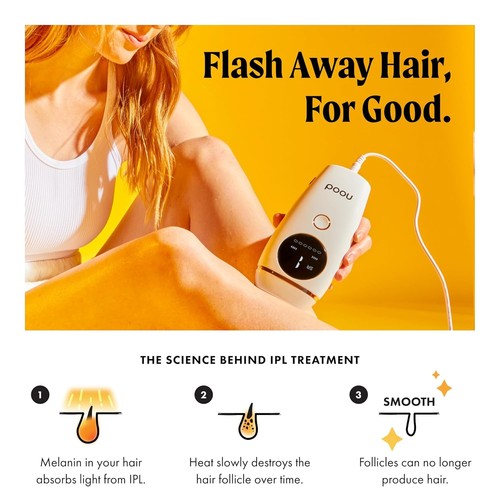 New WHITE NOOD Flasher 2.0 Permanent Painless IPL Laser Hair Removal Handset - Picture 3 of 5