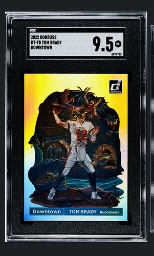 2022 Donruss DT-TB Tom Brady Downtown Case Hit SSP SGC 9.5🔥