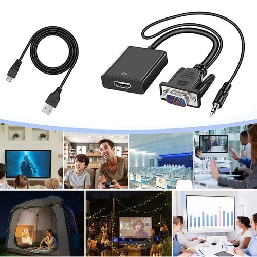 VGA To HD Multimedia Interface Converter Professional 1080P VGA Adapter Cable FY - Afbeelding 9 van 15