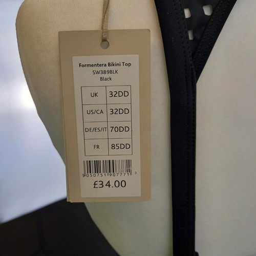 Bravissimo Black Bikini Top Bra UK 32DD BNWT - Picture 10 of 11