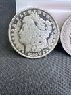 Lot of Two Cull $1 Morgan Silver Dollars - 1890 P - 1900 O - 90% Silver