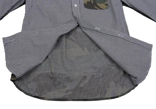 FRED PERRY Camouflage Switching Gingham Check Shirt Size XS(K-158381) - Picture 10 of 12
