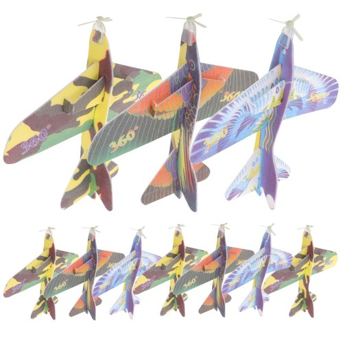 12 PCS Rotary Airplane Toy Child Pupils Planes for Kids Airplanes Model Toys - Afbeelding 4 van 12