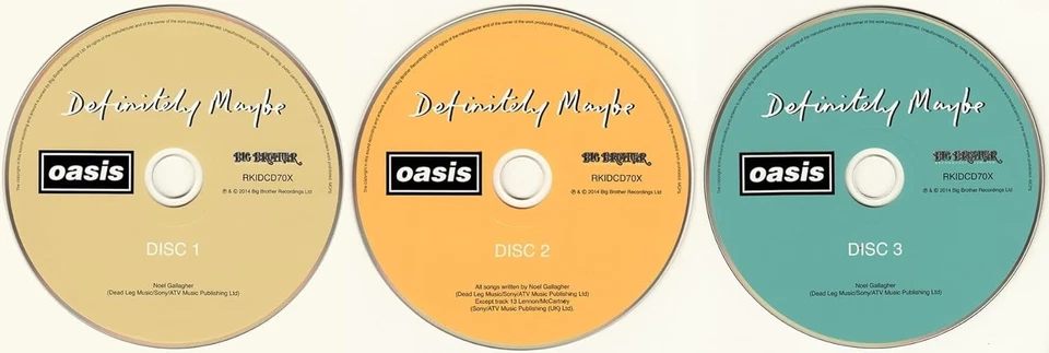 Oasis – Definitely Maybe 3 CD Set - Debut Studio Album - NEW | eBay
