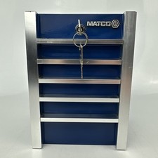 Matco Tools Promotional Mini Toolbox Piggy Bank With Keys Blue Tools Storage Box