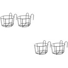  2 Pieces Hängender Blumenständer Pflanzenhalter Für Den Balkon Korbdekoration