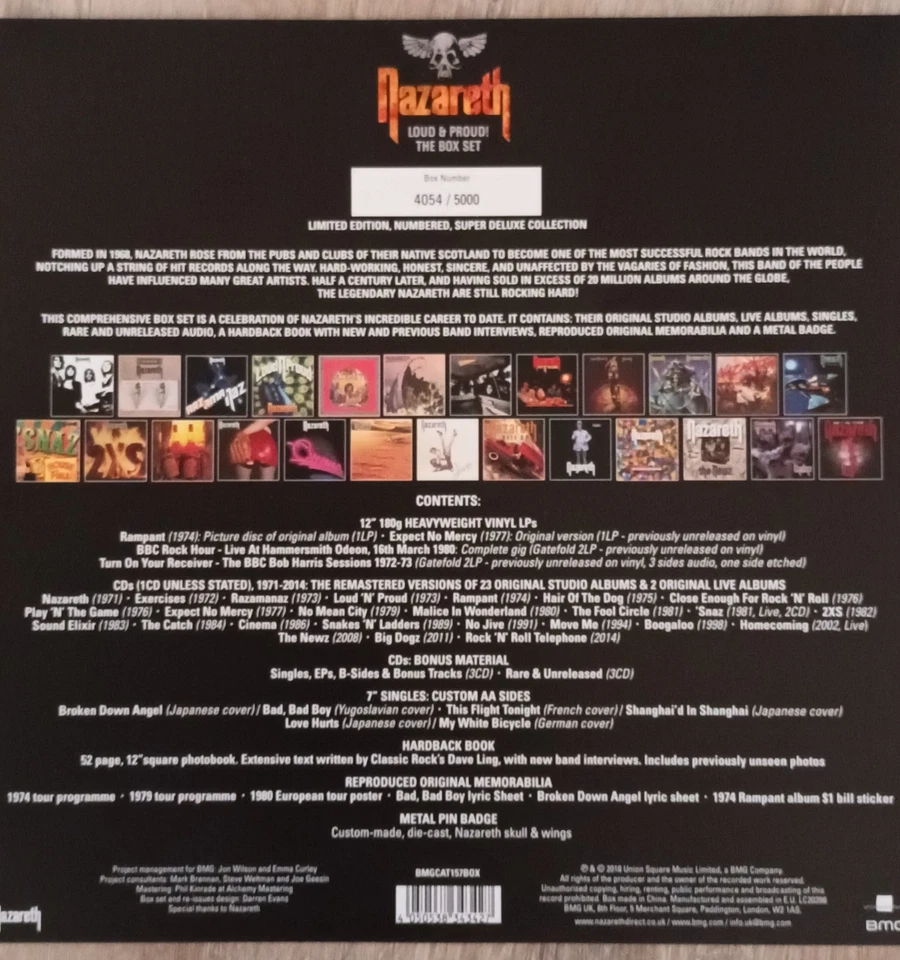 NAZARETH Loud & Proud Deluxe Box Set - Bild 3 von 4