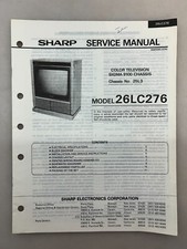 Sharp 26LC276 Original Service Manual Free Shipping