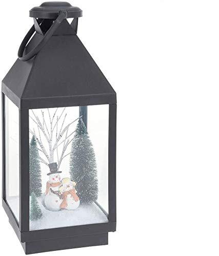 Lantern Nativity Figure Black Multicolour Metal (3 Units) NUOVO