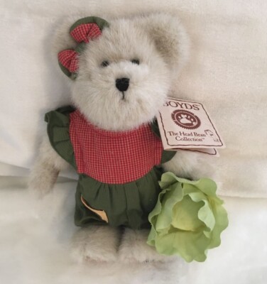 New Boyds Best Dessed Series Letti McVeggie Paw Edition Bear NWT Plush Bear